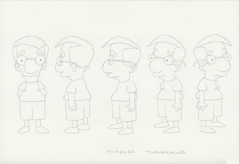 Illustration for article titled Check out these old sketches from The Simpsons by animator David Silverman